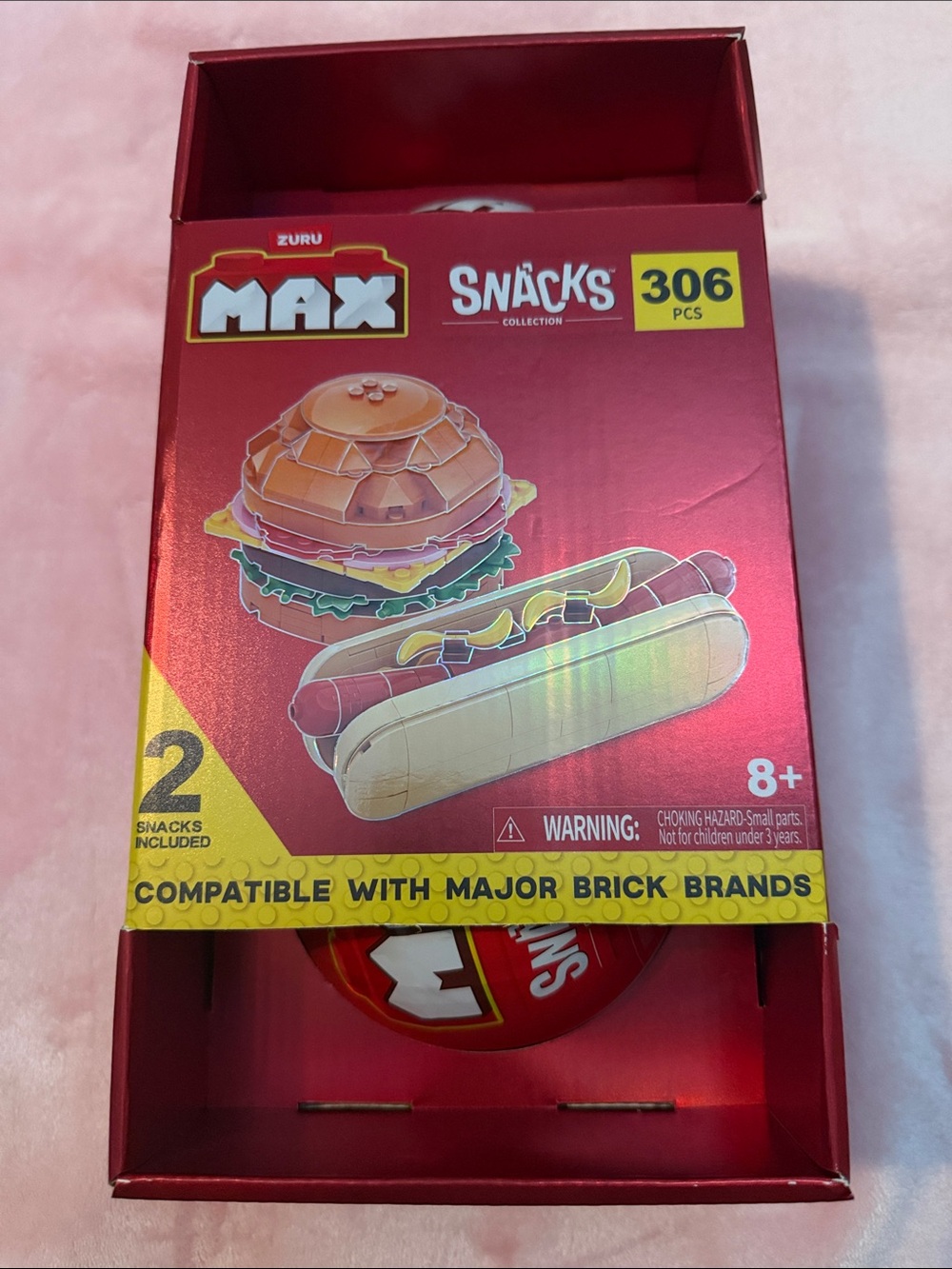 Zuru Max Premium Snacks Hotdog and Hamburger Building Block Set New